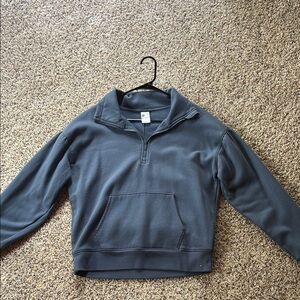 Blue Quarter-Zip Pullover